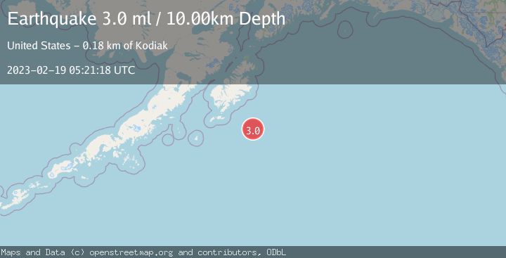 Map of KODIAK ISLAND REGION, ALASKA