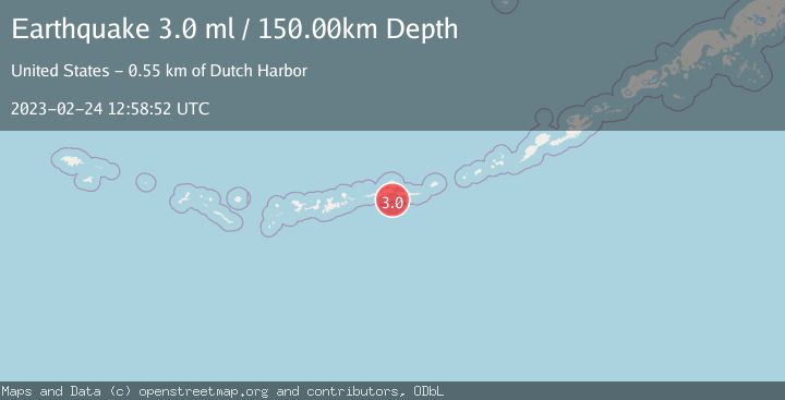 Map of ANDREANOF ISLANDS, ALEUTIAN IS.