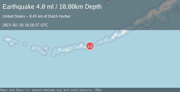 Map of ANDREANOF ISLANDS, ALEUTIAN IS.