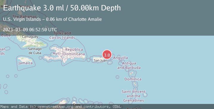 Map of VIRGIN ISLANDS REGION