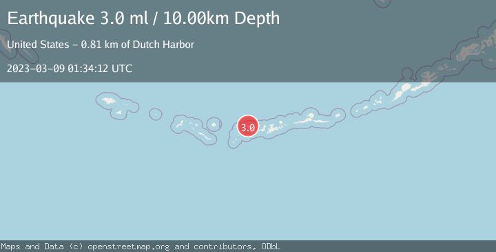 Map of ANDREANOF ISLANDS, ALEUTIAN IS.