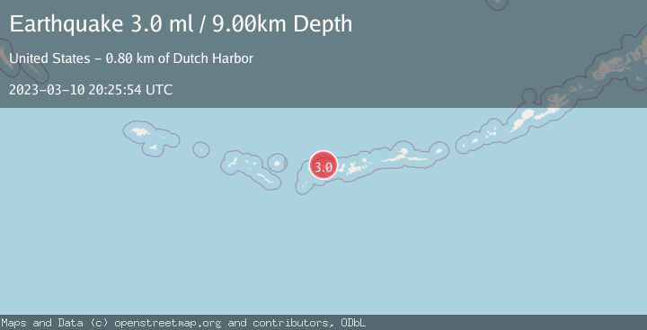 Map of ANDREANOF ISLANDS, ALEUTIAN IS.