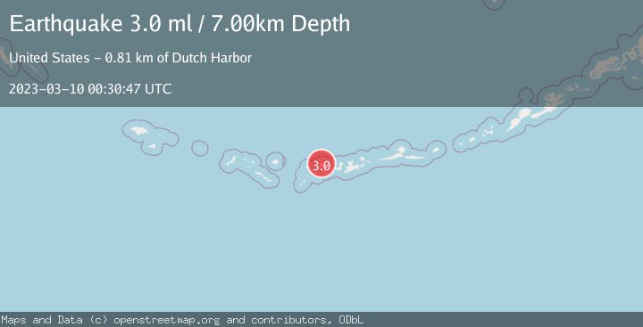 Map of ANDREANOF ISLANDS, ALEUTIAN IS.
