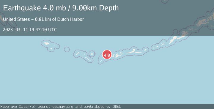Map of ANDREANOF ISLANDS, ALEUTIAN IS.