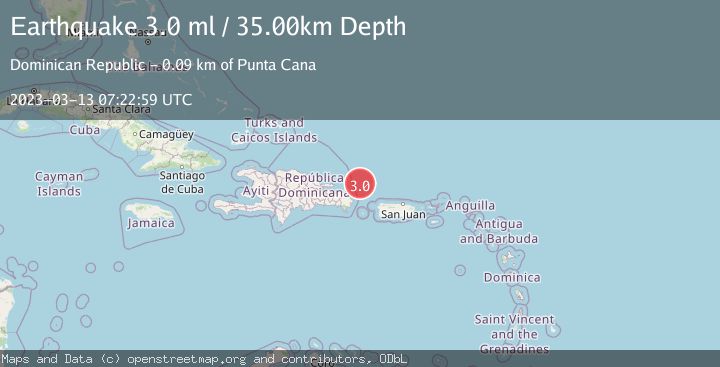 Map of DOMINICAN REPUBLIC REGION