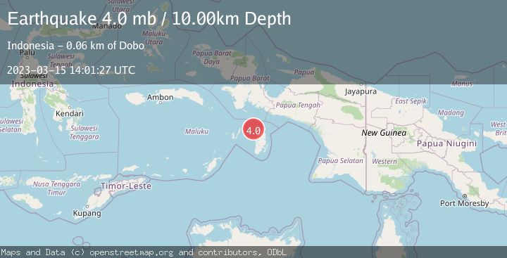 Map of KEPULAUAN KAI, INDONESIA