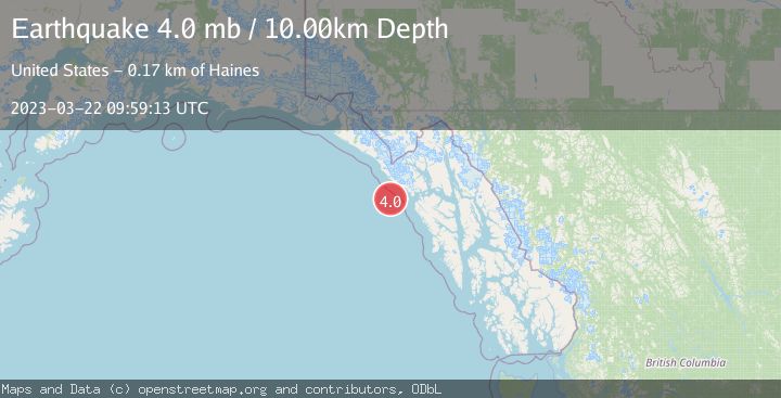 Map of SOUTHEASTERN ALASKA