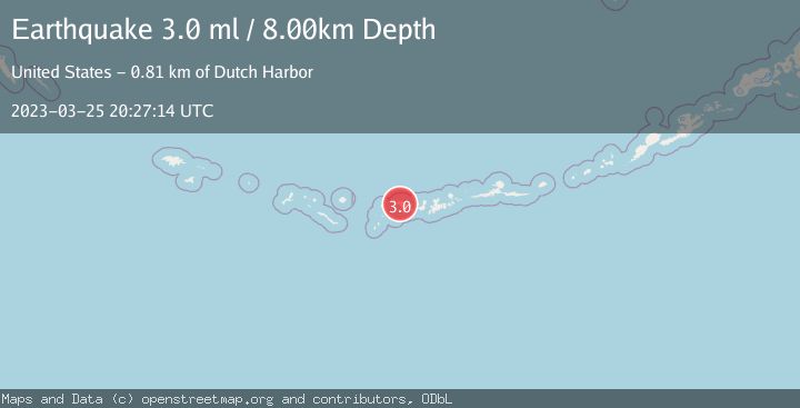 Map of ANDREANOF ISLANDS, ALEUTIAN IS.