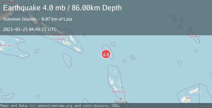 Map of SANTA CRUZ ISLANDS