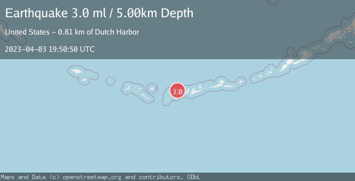 Map of ANDREANOF ISLANDS, ALEUTIAN IS.