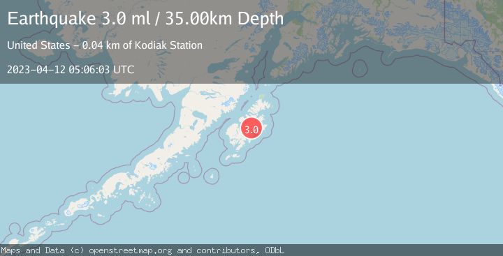 Map of KODIAK ISLAND REGION, ALASKA