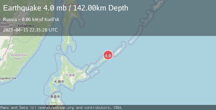Map of KURIL ISLANDS