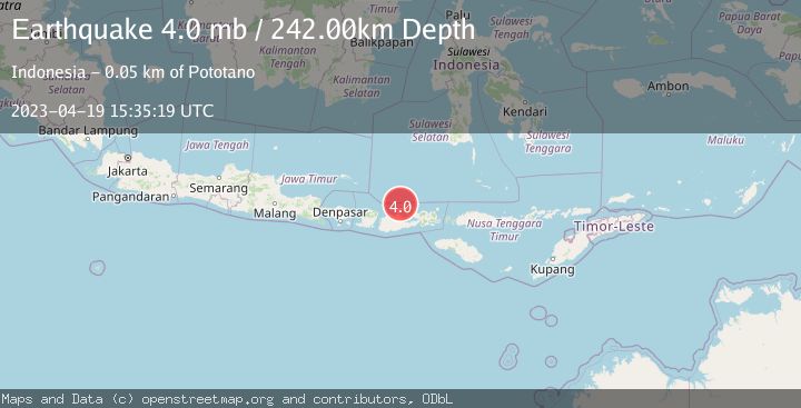 Map of SUMBAWA REGION, INDONESIA