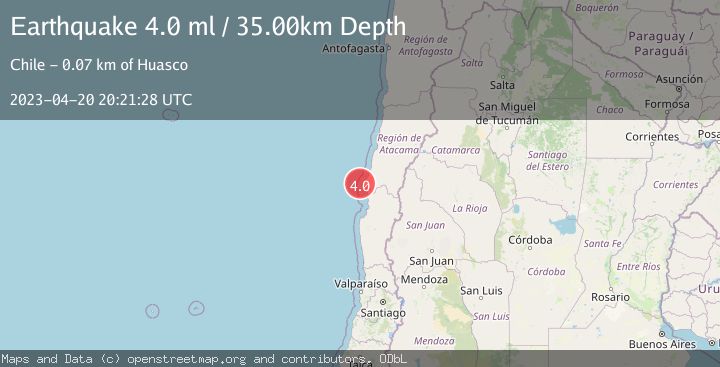 Map of OFFSHORE ATACAMA, CHILE