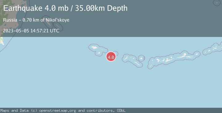 Map of RAT ISLANDS, ALEUTIAN ISLANDS
