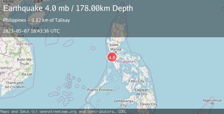 Map of MINDORO, PHILIPPINES