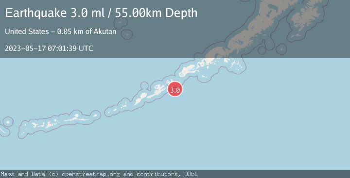 Map of FOX ISLANDS, ALEUTIAN ISLANDS