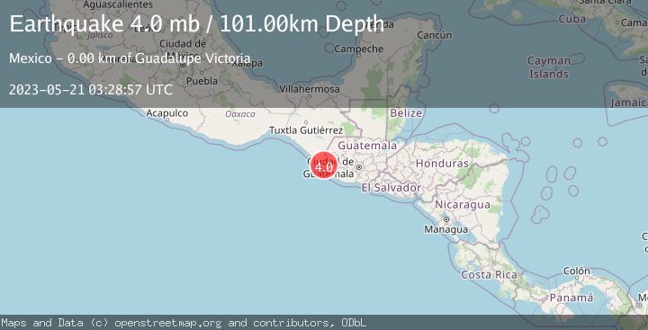 Map of CHIAPAS, MEXICO