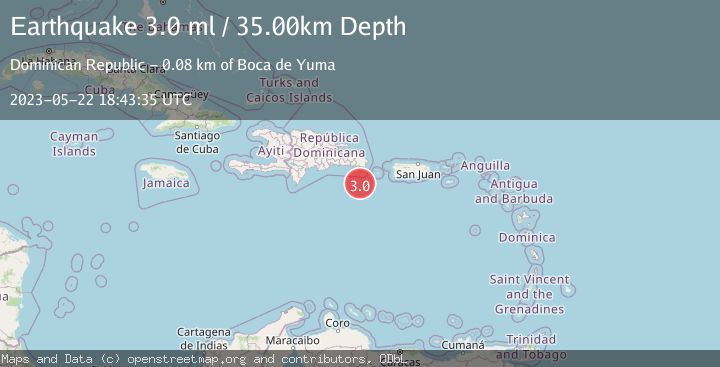Map of DOMINICAN REPUBLIC REGION