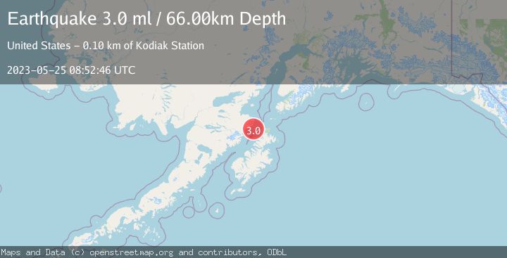 Map of KODIAK ISLAND REGION, ALASKA