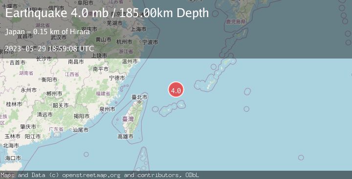 Map of NORTHEAST OF TAIWAN