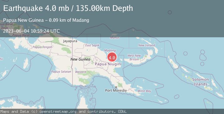 Map of EASTERN NEW GUINEA REG., P.N.G.