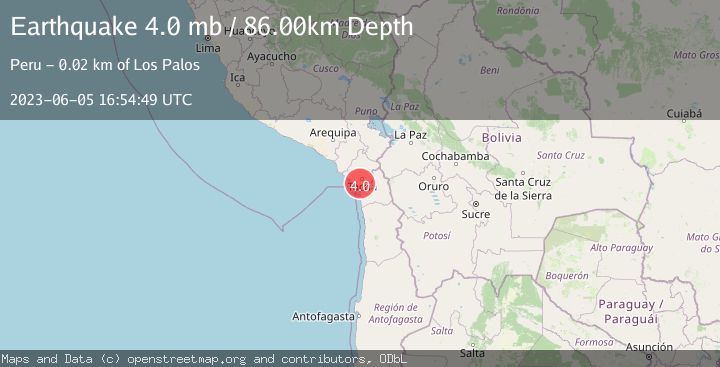 Map of OFFSHORE TARAPACA, CHILE