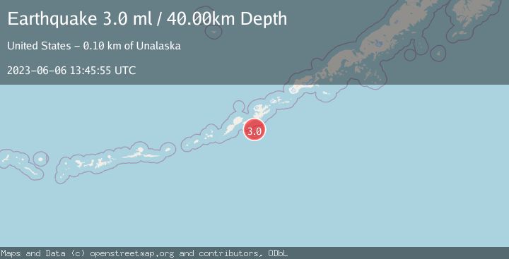 Map of FOX ISLANDS, ALEUTIAN ISLANDS
