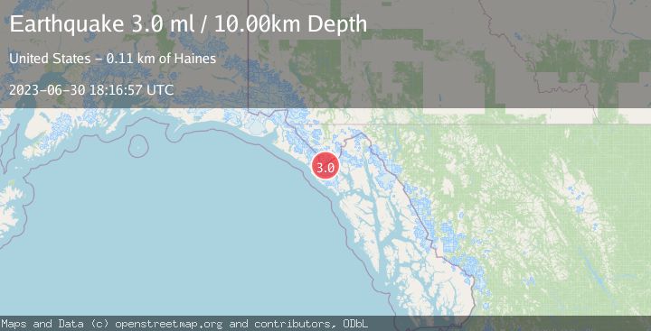 Map of SOUTHEASTERN ALASKA