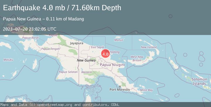 Map of NEAR N COAST OF NEW GUINEA, PNG.