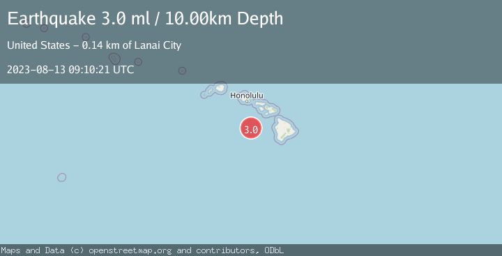 Map of HAWAIIAN ISLANDS REGION