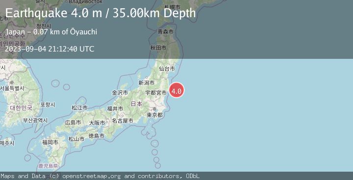 Map of NEAR EAST COAST OF HONSHU, JAPAN