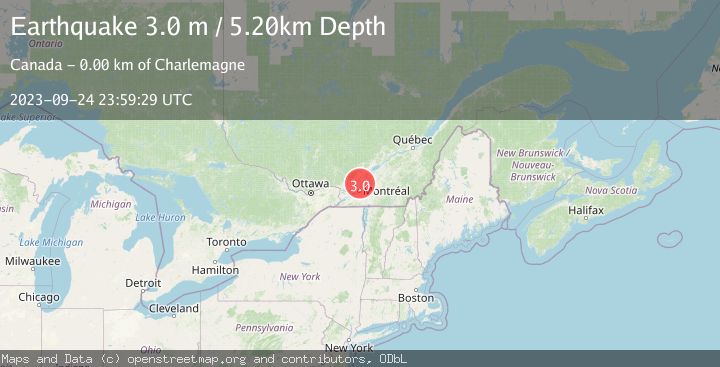 Map of ST. LAWRENCE VALLEY REG., CANADA