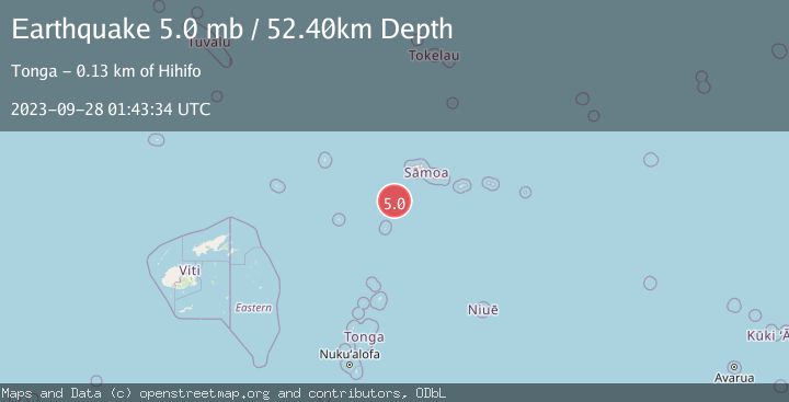 Map of SAMOA ISLANDS REGION