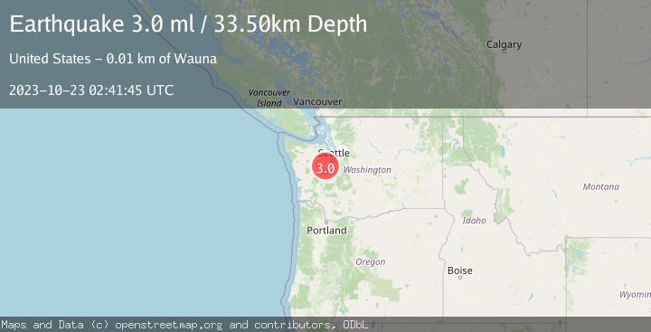 Map of PUGET SOUND REGION, WASHINGTON