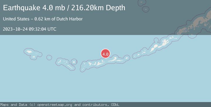 Map of ANDREANOF ISLANDS, ALEUTIAN IS.