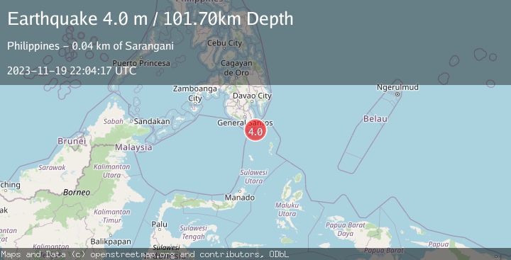 Map of MINDANAO, PHILIPPINES