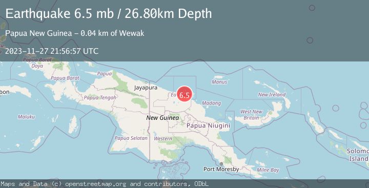 Map of NEAR N COAST OF NEW GUINEA, PNG.