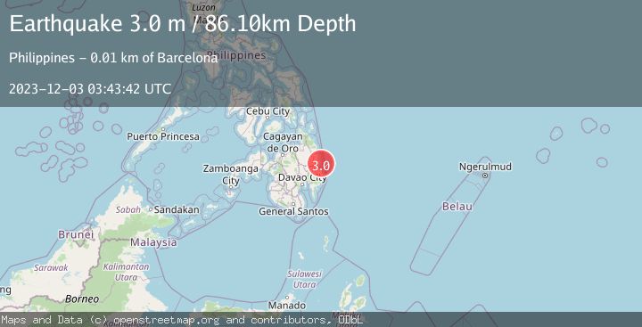 Map of MINDANAO, PHILIPPINES