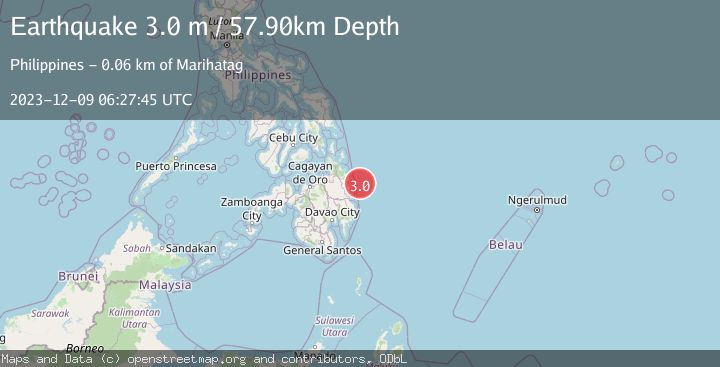 Map of MINDANAO, PHILIPPINES