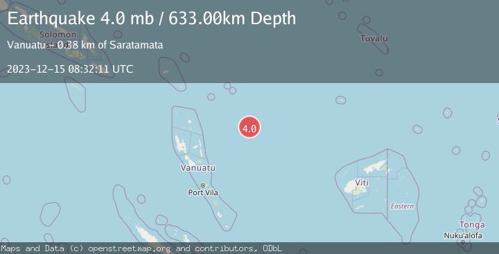 Map of VANUATU REGION