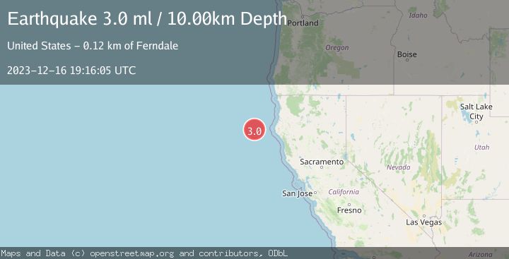 Map of OFFSHORE NORTHERN CALIFORNIA