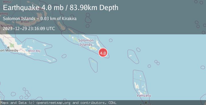 Map of SOLOMON ISLANDS