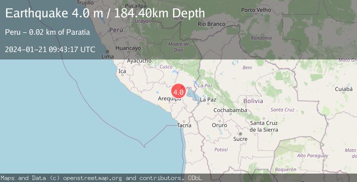 Map of SOUTHERN PERU