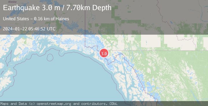 Map of SOUTHEASTERN ALASKA