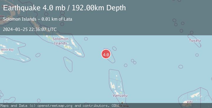 Map of SANTA CRUZ ISLANDS