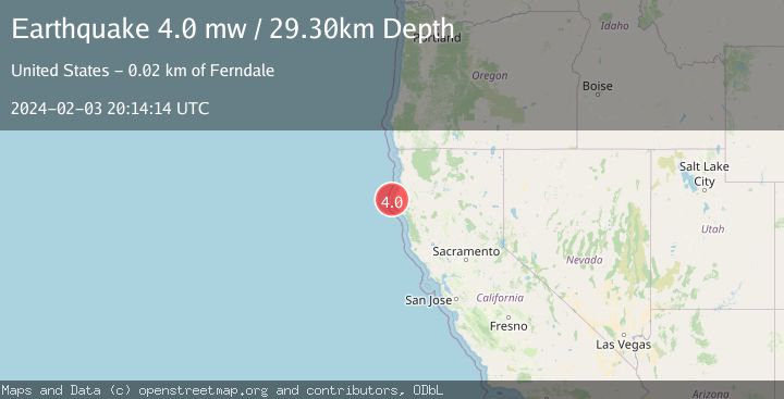 Map of OFFSHORE NORTHERN CALIFORNIA