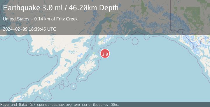 Map of GULF OF ALASKA