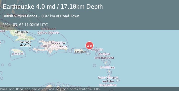 Map of VIRGIN ISLANDS REGION