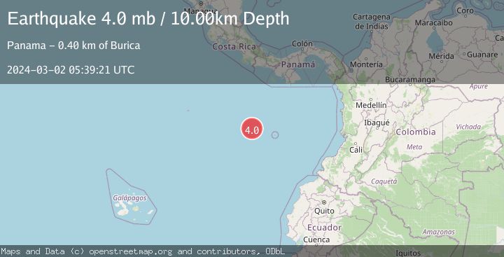 Map of OFF COAST OF CENTRAL AMERICA